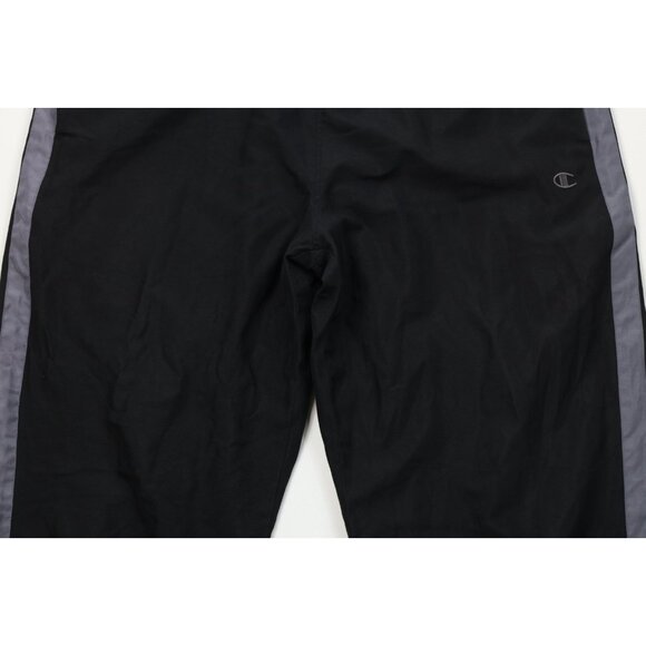 Vintage 90s Champion Mens Medium Faded Spell Out Lined Wide Leg Microfiber Pants - Picture 3 of 15